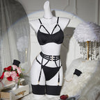Hollow chain sexy lingerie set for women